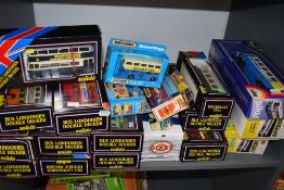 Twelve Solido Bus Londonien and similar diecast buses etc, along with seven Siku, Joal, Dinky and