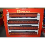 A Rivarossi HO 1930's Southern Pacific carriage set, cat no 6951 in original box