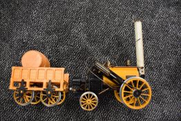 A Hornby 3.5 inch gauge live steam model, Stephenson's Rocket and Tender