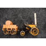 A Hornby 3.5 inch gauge live steam model, Stephenson's Rocket and Tender