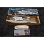 A Revell plastic 1:72 kit, German Submarine VIIC Wolf Pack, in original box along with a Billings