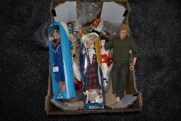 A 1960's Palitoy Action Men,a KLM Mini Stewardess Doll in window box, a British Caledonian doll in