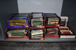 A collection of twenty nine EFE diecast buses and coaches, all boxed