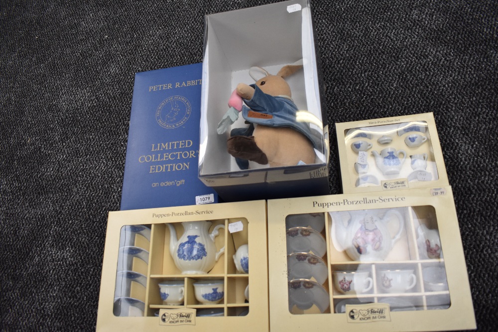 A Eden Gift limited edition soft toy, Peter Rabbit, 1127/2500 in original display box along with