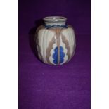 A Carter Stabler Adams and Poole vase with blue and brown ground