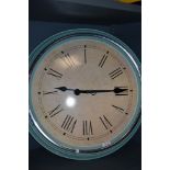 A large shabby chic wall clock measuring approx 60cm