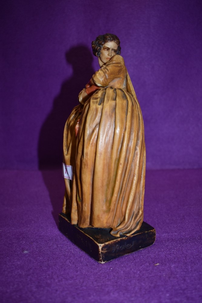 A wax cast figure by Agatha Walker Lucy Lockit dated 1921 - Image 2 of 4