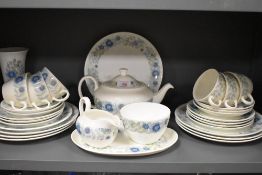 A part tea service by Wedgwood in the Clementine design