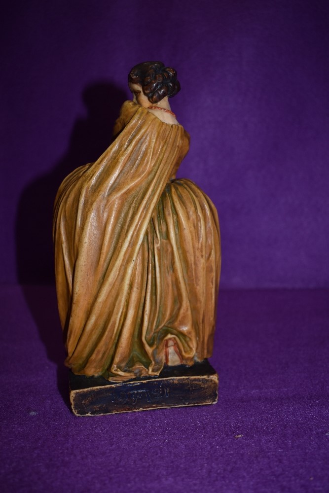 A wax cast figure by Agatha Walker Lucy Lockit dated 1921 - Image 3 of 4