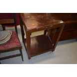 An early 20th Century mahogany tea trolley