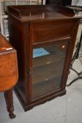 A Victorian rosewood mahogany music cabinet
