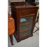 A Victorian rosewood mahogany music cabinet