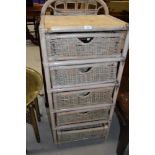 A set of canework drawers