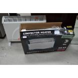 Two electric convector heaters, including boxed