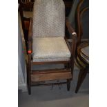 A vintage child's high chair