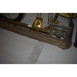 A late 19th/early 20th Century brass fire fender, approx length. 134cm