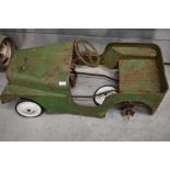 A 1960's Triang Land Rover toy pedal car, approx. length 93cm