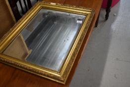 A gilt frame wall mirror, approx. 60x47cm