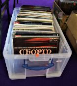 A large box of classical and related vinyl albums
