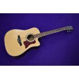 A Tanglewood TW15CE electro acoustic guitar, serial number 0305190146, and Thomann hard case