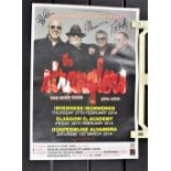 A signed Stranglers poster for the Ruby Tour