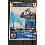 A Jack White poster - White Stripes interest - Glasgow Hydra gig - nice condition and hard to find