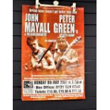 A rare John Mayall / Peter Green signed poster - nice item and rare