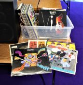 A large box of albums - punk , mod , rock and much more on offer here - a great collection up for