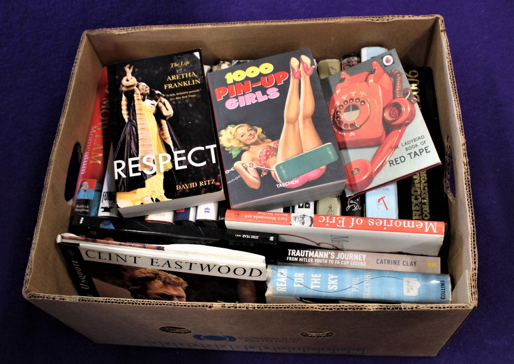 A large box of music related book , some nice titles here - good shop or online stock