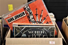 A large box of early jazz titles with some blues in here - viewing recommended