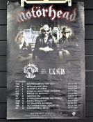 A Motorhead poster - UK Tour with UK Subs and Anti Nowhere League - rock / punk interest