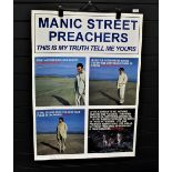A shop promo poster for the Manic Street Preachers ' this is my truth ' album - a rare item in