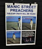 A shop promo poster for the Manic Street Preachers ' this is my truth ' album - a rare item in