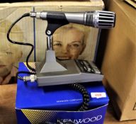 A rare Kenwood studio quality microphone MC 60 - cardio dynamic and a pair of Kenwood HS5 headphones
