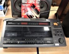 An Opus 1 vintage compact disc and double cassette system - really nice item with a cool retro look