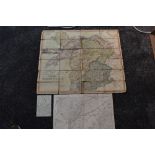 Folding Maps. North Wales interest. J. & A. Walker - To Lieut. General the Most Honorable the