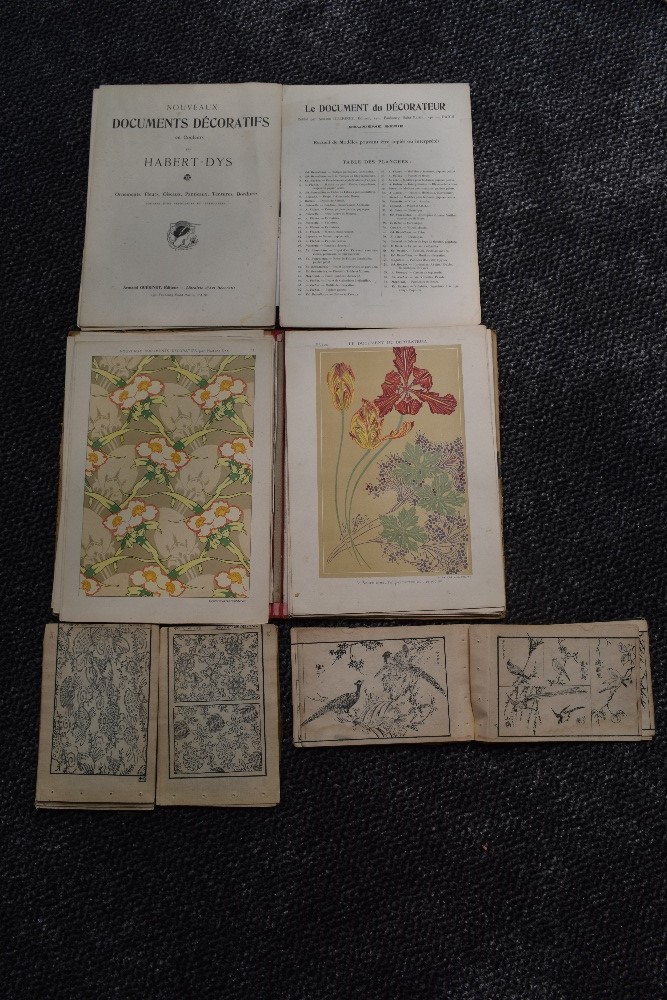 Art and Design. Includes; Habert-Dys - Nouveaux Documents Decoratifs en Couleurs: Ornements, Fleurs,