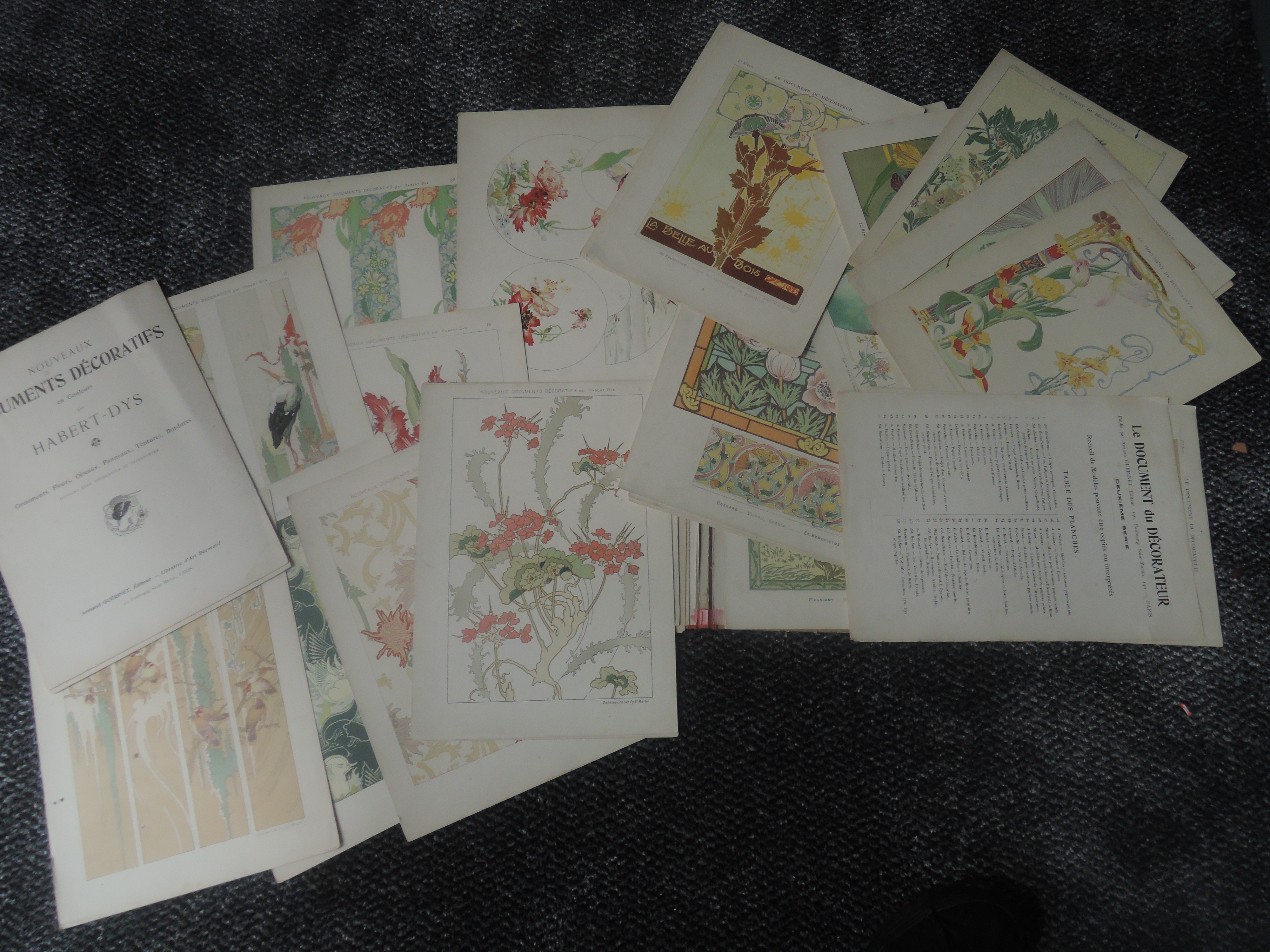 Art and Design. Includes; Habert-Dys - Nouveaux Documents Decoratifs en Couleurs: Ornements, Fleurs, - Image 2 of 4