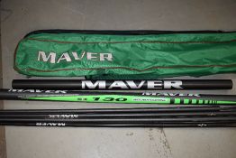 A Mayver Competition Plus 101 pole set in hard tube and outer case