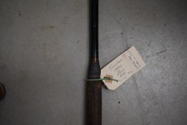 A two piece 12ft fly rod possibly Hardy no makers mark