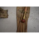 An 11ft Gow of Dundee three piece fly rod with spare tip and sleeve