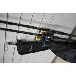 Two Dragon Pike Doctor spin rods with reels and carry case