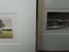 A Ltd Ed print, after M Farnell, January in the Dales, numbered 4/4, signed, framed and glazed, 10 x
