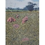 A Ltd Ed print, after Graham, Wild Poppies, numbered 88/200, indistinctly signed, framed and glazed,