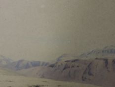 A watercolour, William Heaton Cooper, Scafell and Gable, Seat Elan, Scout Clan, signed and