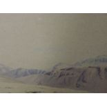 A watercolour, William Heaton Cooper, Scafell and Gable, Seat Elan, Scout Clan, signed and