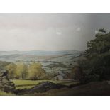 Two watercolours, N J Hepworth, country landscapes, signed, one dated (19)75, framed and glazed,
