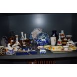A selection of china and similar display pieces, including Carlton Ware, Wedgwood and many more