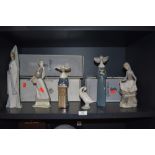 A good selection of Lladro figures and figurines including Rabbits food and Girl with cockerel