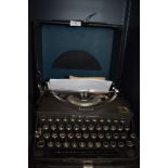A vintage Imperial typewriter the Good Companion in excellent condition with case and leaflet